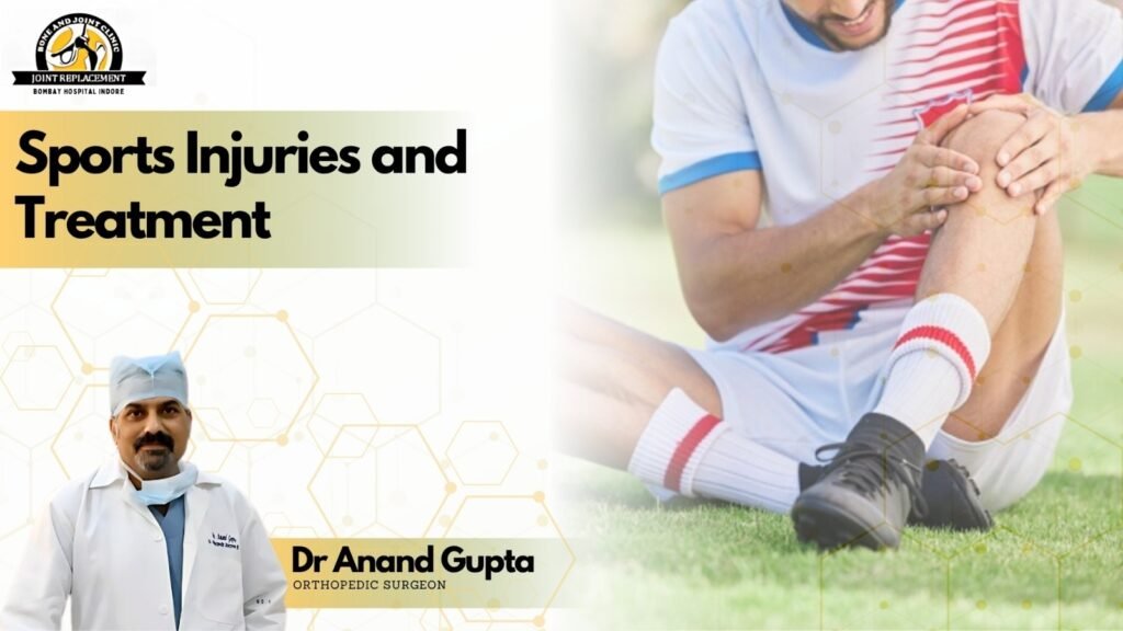Dr Anand Gupta Orthopedic Surgeon in Indore explaining sports injury and treatment for athletes and active individuals.